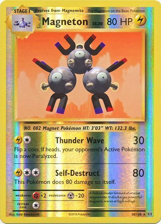 Evolutions - 038/108 - Magneton - Reverse Holo
