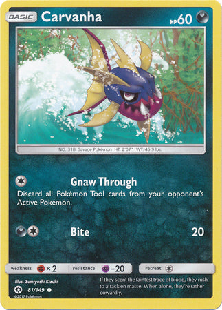 Sun & Moon - 081/149 - Carvanha