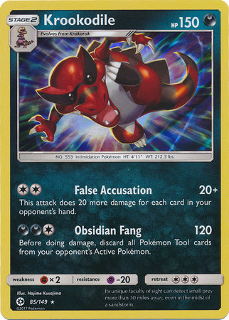 Sun & Moon - 085/149 - Krookodile - Holo