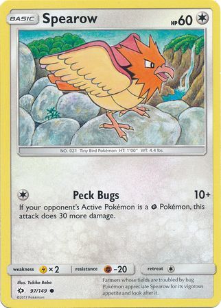 Sun & Moon - 097/149 - Spearow