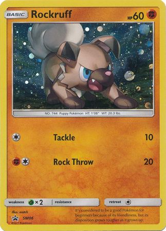 Black Star Promos - SM06 - Rockruff - Holo
