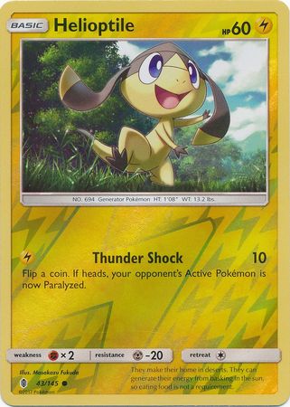 Guardians Rising - 043/145 - Helioptile - Reverse Holo