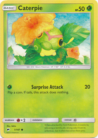 Burning Shadows - 001/147 - Caterpie