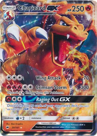 Burning Shadows - 020/147 - Charizard GX