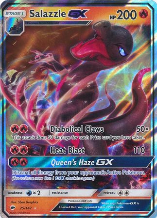 Burning Shadows - 025/147 - Salazzle GX