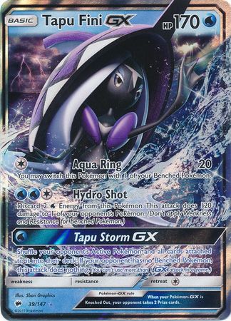 Burning Shadows - 039/147 - Tapu Fini GX