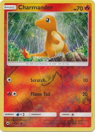 Burning Shadows - 018/147 - Charmander - Reverse Holo