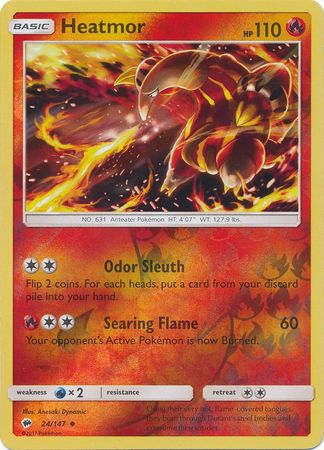 Burning Shadows - 024/147 - Heatmor - Reverse Holo
