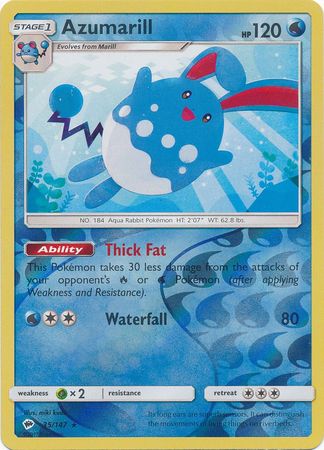 Burning Shadows - 035/147 - Azumarill - Reverse Holo