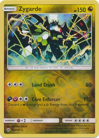 Burning Shadows - 100/147 - Zygarde - Reverse Holo