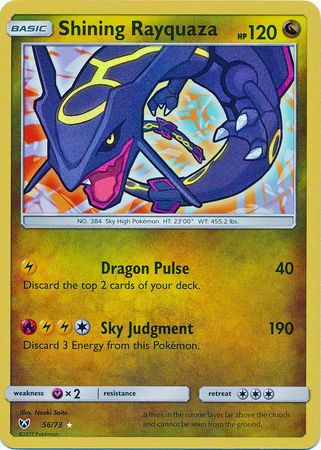 Shining Legends - 056/073 - Shining Rayquaza - Holo