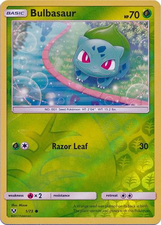 Shining Legends - 001/073 - Bulbasaur - Reverse Holo