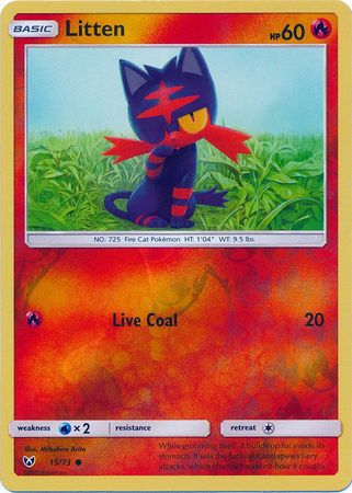 Shining Legends - 015/073 - Litten - Reverse Holo