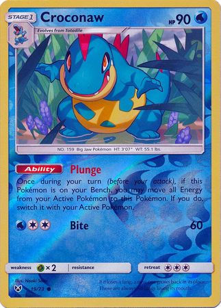 Shining Legends - 019/073 - Croconaw - Reverse Holo
