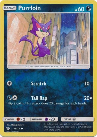 Shining Legends - 048/073 - Purrloin - Reverse Holo