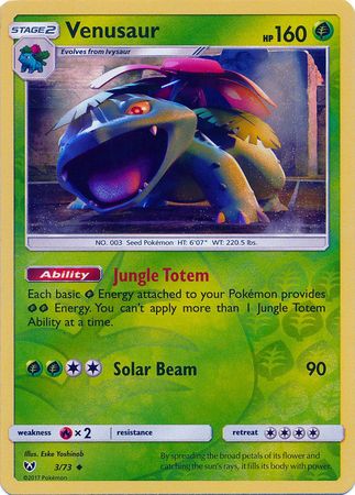 Shining Legends - 003/073 - Venusaur - Reverse Holo