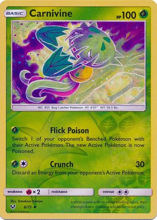 Shining Legends - 006/073 - Carnivine - Reverse Holo