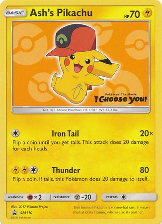 Black Star Promos - SM110 - Ash's Pikachu