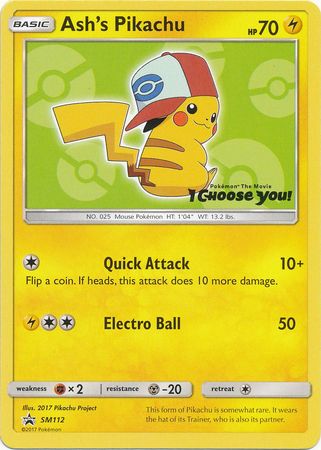 Black Star Promos - SM112 - Ash's Pikachu