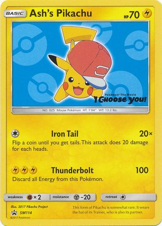 Black Star Promos - SM114 - Ash's Pikachu