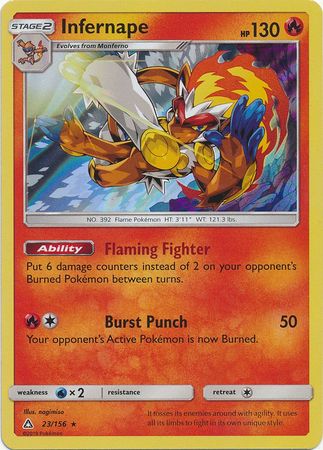 Ultra Prism - 023/156 - Infernape - Holo