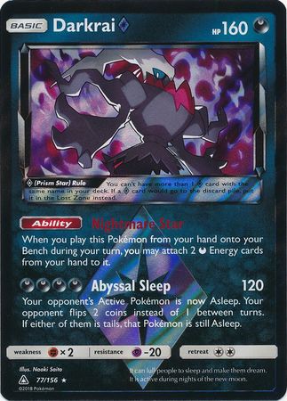 Ultra Prism - 077/156 - Darkrai - Prism Holo