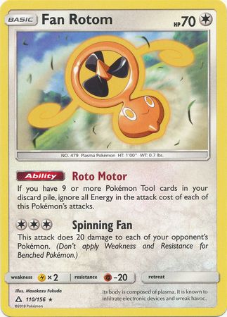 Ultra Prism - 110/156 - Fan Rotom