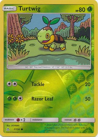 Ultra Prism - 007/156 - Turtwig - Reverse Holo