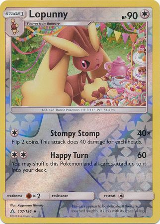 Ultra Prism - 107/156 - Lopunny - Reverse Holo