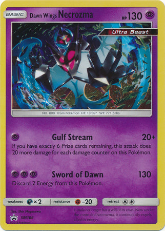 Black Star Promos - SM106 - Dawn Wings Necrozma - Holo