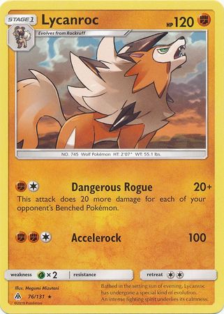 Forbidden Light - 076/131 - Lycanroc