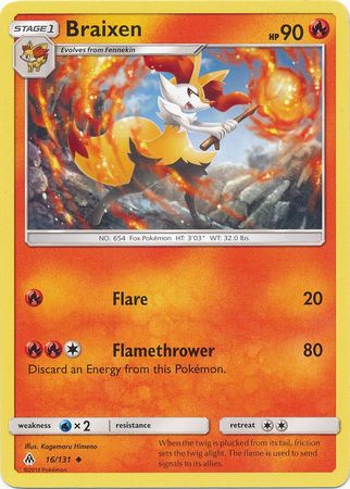 Forbidden Light - 016/131 - Braixen