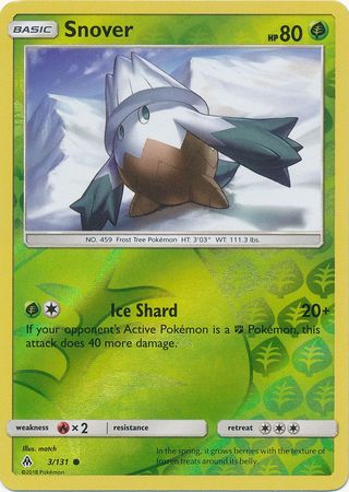Forbidden Light - 003/131 - Snover - Reverse Holo