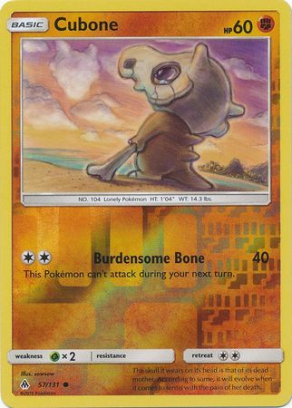 Forbidden Light - 057/131 - Cubone - Reverse Holo