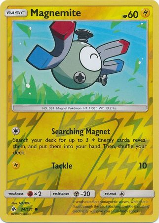 Forbidden Light - 034/131 - Magnemite - Reverse Holo