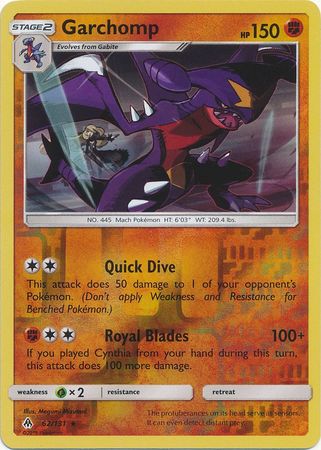 Forbidden Light - 062/131 - Garchomp - Reverse Holo
