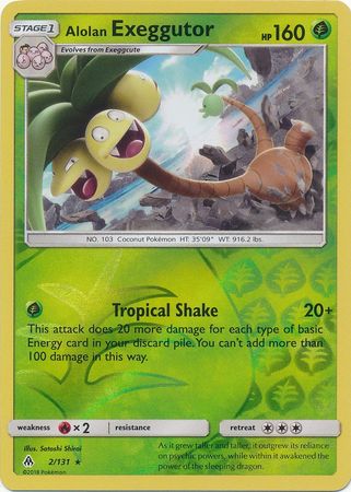 Forbidden Light - 002/131 - Alolan Exeggutor - Reverse Holo