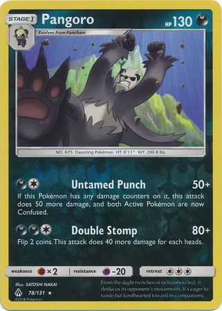 Forbidden Light - 078/131 - Pangoro - Reverse Holo