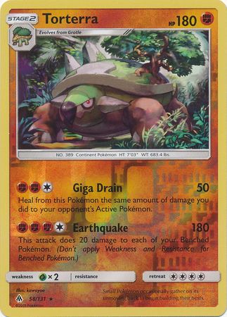Forbidden Light - 058/131 - Torterra - Reverse Holo