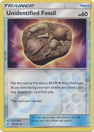 Forbidden Light - 116/131 - Unidentified Fossil - Reverse Holo