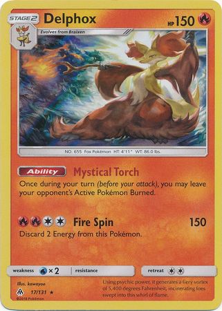 Forbidden Light - 017/131 - Delphox - Holo