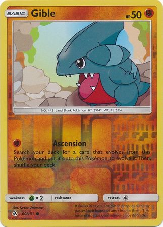 Forbidden Light - 060/131 - Gible - Reverse Holo