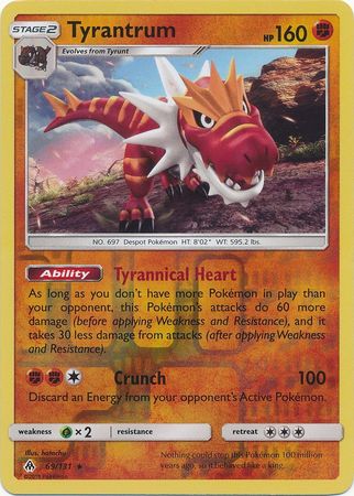 Forbidden Light - 069/131 - Tyrantrum - Reverse Holo