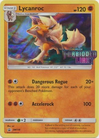 Black Star Promos - SM118 - Lycanroc - Pre-Release Holo