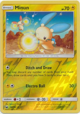 Celestial Storm - 054/168 - Minun - Reverse Holo