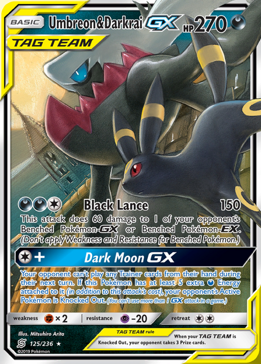 Unified Minds - 125/236 - Umbreon & Darkrai GX (Tag Team)
