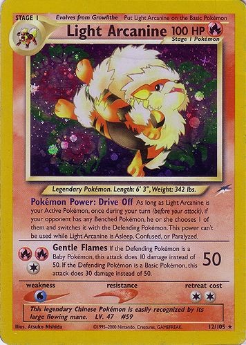 Neo Destiny - 012/105 - Light Arcanine - Holo