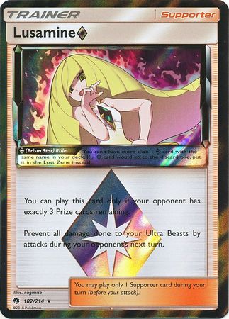 Lost Thunder - 182/214 - Lusamine ◇ - Holo