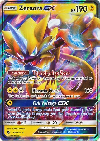 Lost Thunder - 086/214 - Zeraora GX