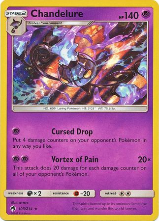 Lost Thunder - 103/214 - Chandelure - Holo